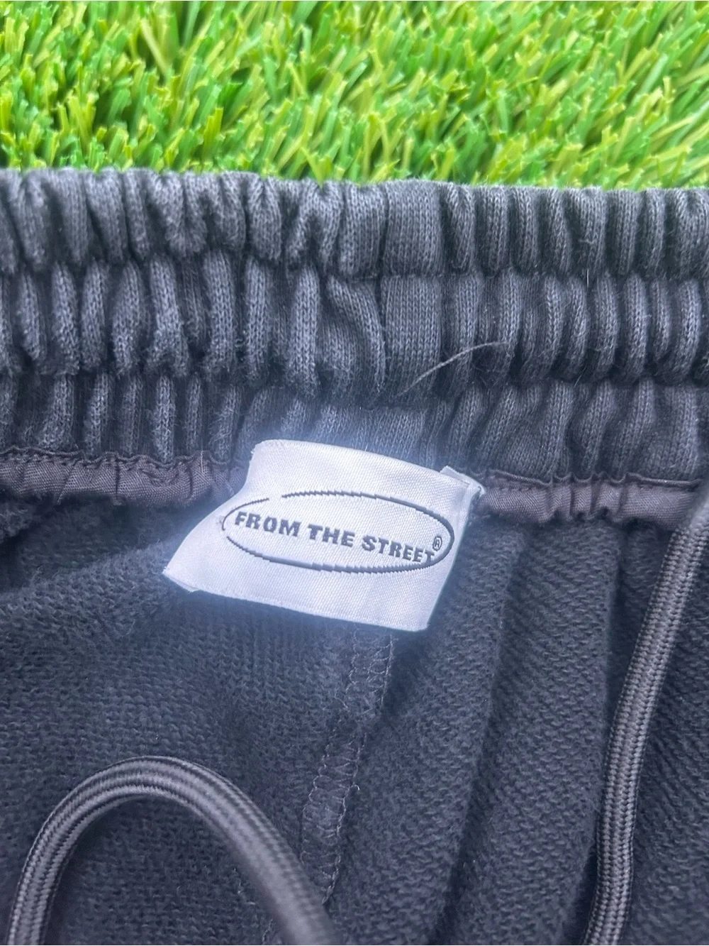 Black Pants with White Side Stripes